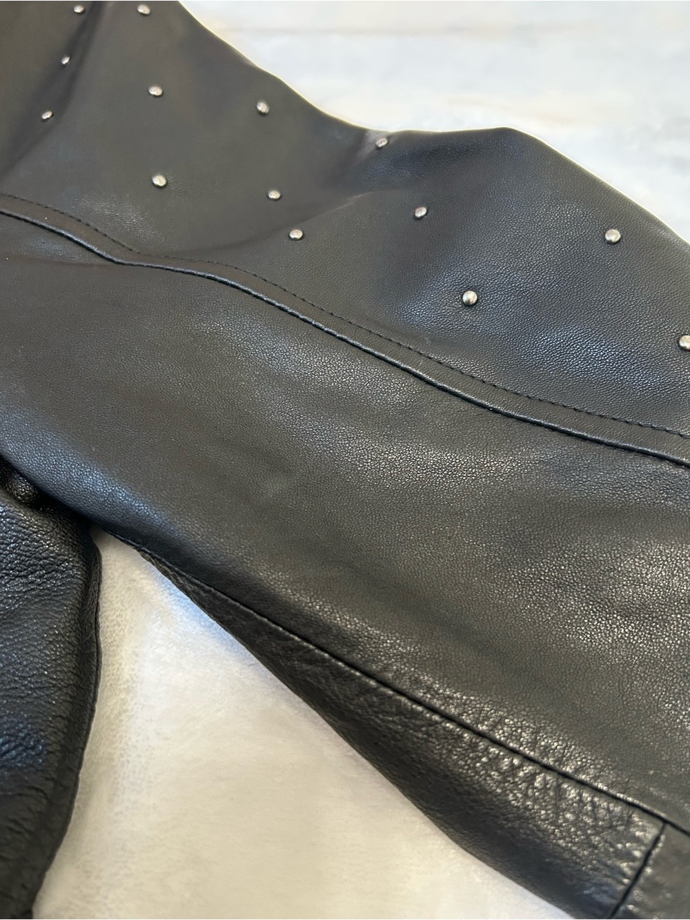 Harley-Davidson Studded Lambskin Leather Jacket Size Large - Picture 7 of 14